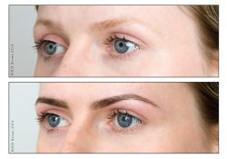 before and after hd brows fair hair